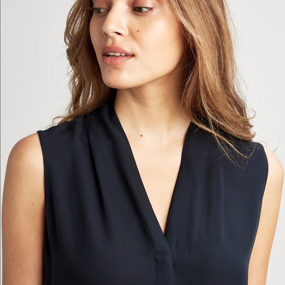 SOLD Ellie Tahari GINNY SHIRT - Color: Stargazer (navy) - Picture 4 of 5